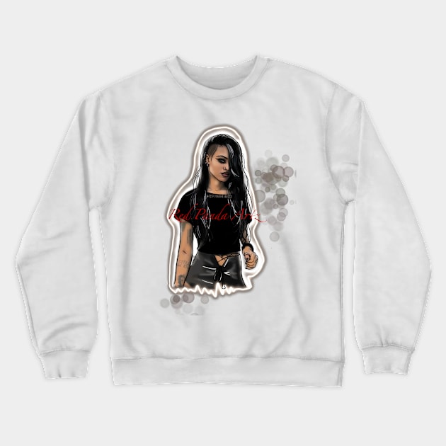 Goth Crewneck Sweatshirt by Red Panda Artz